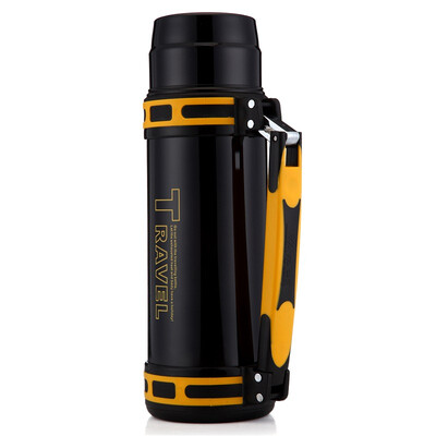 

WAYA нержавеющая сталь с вакуумной изоляцией горшок HG10-2100 наружный пассажирский автомобиль широкий чайник для рта горячая бутылка 2100 мл желтый