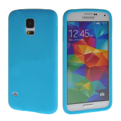 

MOONCASE Soft Flexible Gel TPU Skin Shell Back Case Cover for Samsung Galaxy S5 I9600 Azure