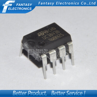 

50PCS UC3843B DIP8 UC3843BN UC3843 DIP new and original IC free shipping
