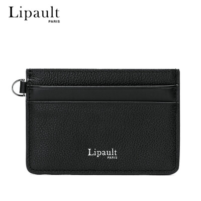 

Lipault card package ladies cow leather multi-card certificate set mini bank card holder P6205030 ruby red