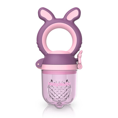 

MillyMally food bite bag fruit&vegetable music molar stick baby baby eat fruit food supplement tooth gel pink