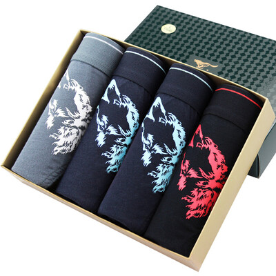 

Seven wolves SEPTWOLVES men&39s underwear men&39s cotton in the waist breathable sports triangular underwear four multi-color D3501-4 XXXL