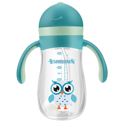

BABISIL Tritan baby drinking cup 280ML children sippy cup summer drinking water leak-proof training cup learning drink cup BS5354 blue