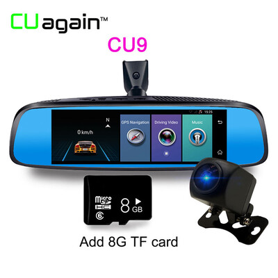

CU9 DVR 4G WIFI Remote Video Recorder Car Camera GPS 8 inch Dual Lens Mirror Android Dash Cam ADAS Safe Car Registrar
