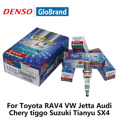 

4 шт./компл. DENSO автомобиль свечи зажигания для Toyota RAV4 Geely Fit VW Jetta Audi Chery Tiggo Suzuki Tianyu SX4 VK20 иридий пл