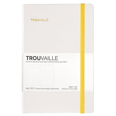 

Guangbo GuangBo strap simple notebook stationery notebook diary meet point grid white GBP25752