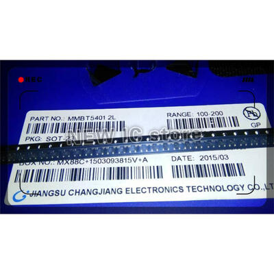 

Free shipping 1000pcs/lot MMBT5401LT1G MMBT5401 2N5401 SOT-23 PNP 150V 100mA 5401 SOT23 SMD Transistor Marking 2L