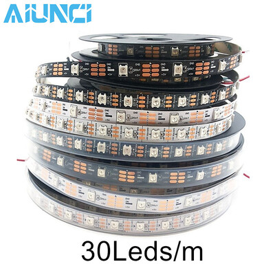 

WS2811 5050 SMD RGB Strip Addressable 3060ledsm Led Pixels External 1 ic control 3 Leds 5mroll 165ft DC12V