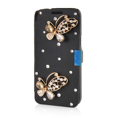 

MOONCASE Luxury Flower Crystal Leather Side Flip Wallet Pouch ЧЕХОЛ ДЛЯ Samsung Galaxy Express 2 G3815