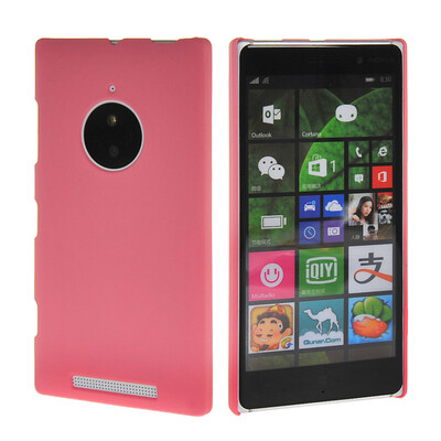 

MOONCASE Hard Rubberized Rubber Coating Devise Back ЧЕХОЛ ДЛЯ Nokia Lumia 830 Pink
