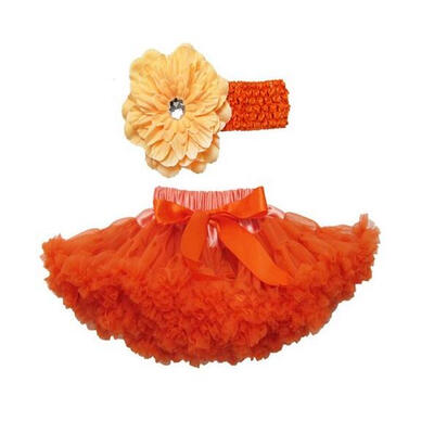 

Buenos Ninos Girls Tutu Chiffon Petticoat Set with Flower Headband