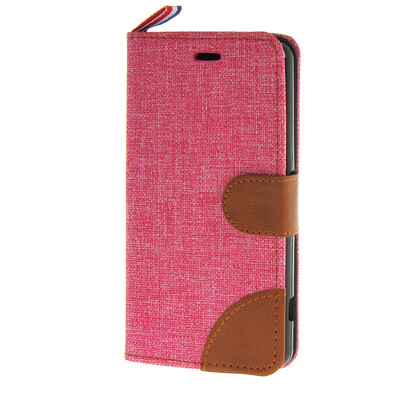 

MOONCASE Denim Style Flip Wallet Card Pouch Bracket Back чехол для Cover Sony Xperia Z3 Compact ( Mini ) ярко розовый
