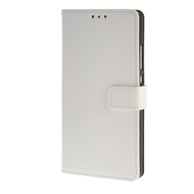 

MOONCASE Huawei Ascend P8 Case Litch Skin Leather Card Slot Wallet Flip Bracket Back Case Cover White