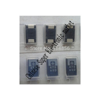 

10PCS SMD tantalum polymer capacitors 2R5TPE470M9 2.5V 470UF POSCAP polymer capacitance