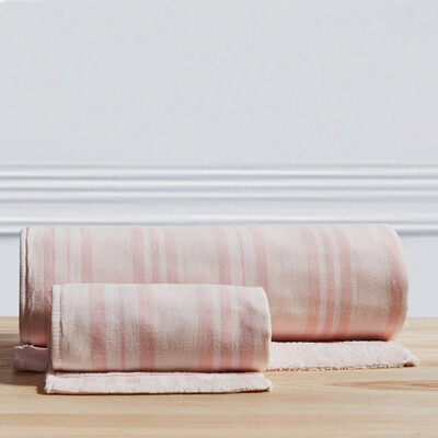 

Boyang Home Textiles BEYOND household items cotton absorbent skin towel powder single three color optional pink 3376cm