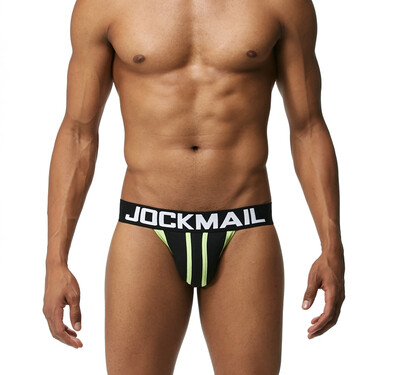 

JOCKMAIL Mens Underwear Thongs Cotton Double Thongs Sexy Underwear GAY