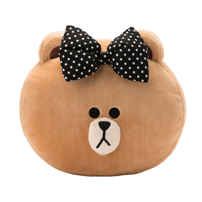 

LINE FRIENDS Qiu can stay cute pillow 30cm home office cushion pillow pillow Qiu soft cute pillow