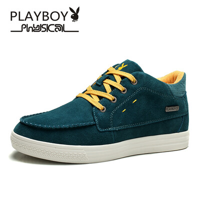 

PLAYBOY brand Winter cotton with velvet,Warm leisure,Big-head tooling,Fashion sneakers,Men's shoes