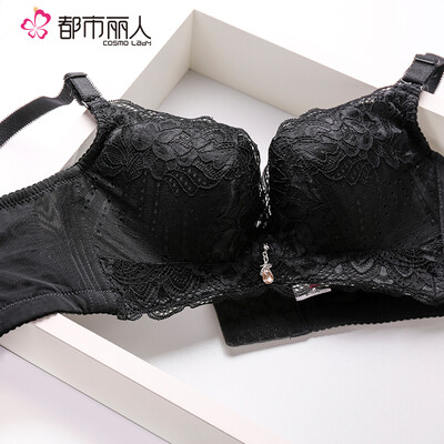 

Cosmo Lady Embroidered No Steel Ring Bra Sexy Lace Gathered Womens Bra Underwear