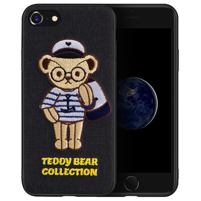 

Teddy Collection Apple 87 Mobile Shell iPhone87 Cartoon Cover Creative 3D Three-dimensional Embroidery All-in-one Silicone Soft shell Teddy Sailor
