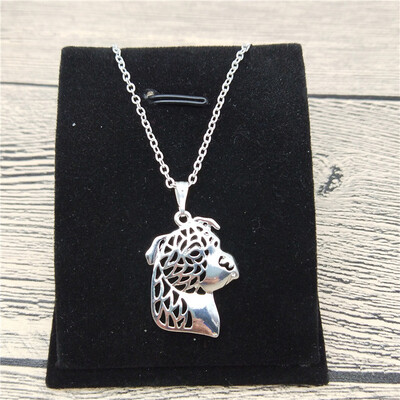 

New American Staffordshire Terrier Necklace Trendy Style Pendant Necklace Women Pet Jewellery Fashion Animal Dog Jewellery