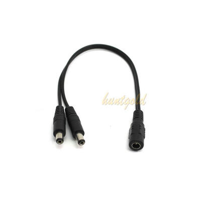 

1Pc постоянного Женский 2 DC мужской силы Splitter Адаптер кабеля для CCTV камеры безопасности кабель для системы наблюдения