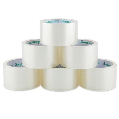 

Широкий (Guangbo) 6 пакет Уплотнительная лента 55мм * 150Y прозрачная лента Офисное оборудование FX-26