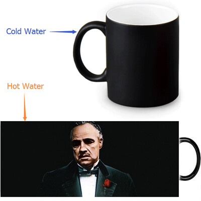 

The Godfather 350ml/12oz Heat Reveal Mug Color Change Coffee Cup Sensitive Morphing Mugs Magic Mug Milk Tea Cups