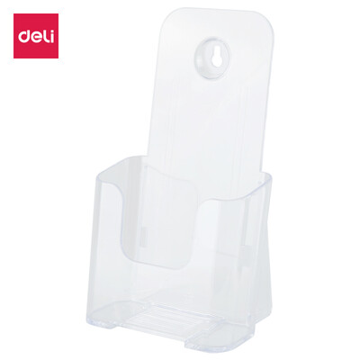 

Deli deli Acrylic desktop data display rack hotel front desk manual wall hanging leaflet magazine rack 9316