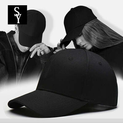 

Sheye BQM029hei baseball hat men&women caps casual sports sun hat flat hat spring summer Korean version of the tide hat hip hop hat black