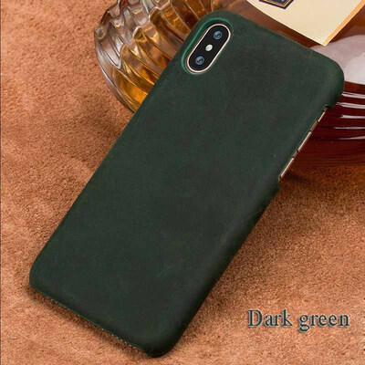 

LANGSIDI натуральный кожаный чехол для iPhone X Case Vintage Сумасшедшая кожа лошади