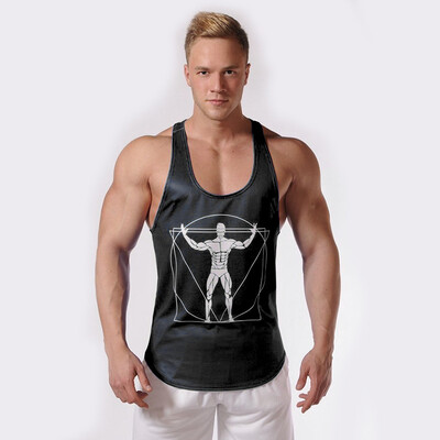 

Muscle Dr brothers fitness mens new fast-drying tight sports fashion trend sleeveless stretch hurdle vest