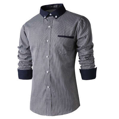 

Zogaa New Men Shirt Exquisite Patchwork