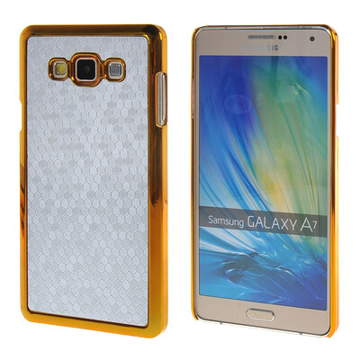 

MOONCASE Galaxy А7 Дело Золото Chrome Шкала фильмы стиль Твердый переплет чехол для Samsung Galaxy A7 Серебряный