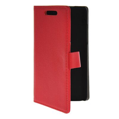 

MOONCASE Slim Leather Flip Wallet Card Pouch with Kickstand Shell Back ЧЕХОЛ ДЛЯ HTC Desire 700 Red