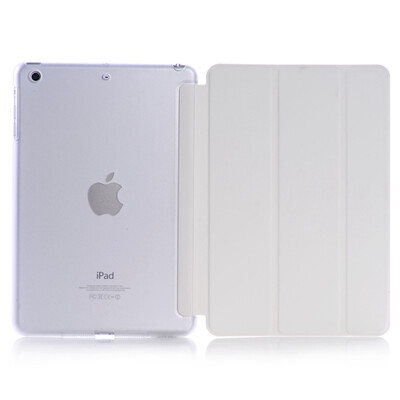 

White Ultra Slim Smart Cover PU Leather Case Stand For Apple iPad air Gray