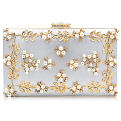 

Milisente 2018 Women Evening Bags Fashion Beaded Clutch Bag Female Wedding Clutches Purses High Quality