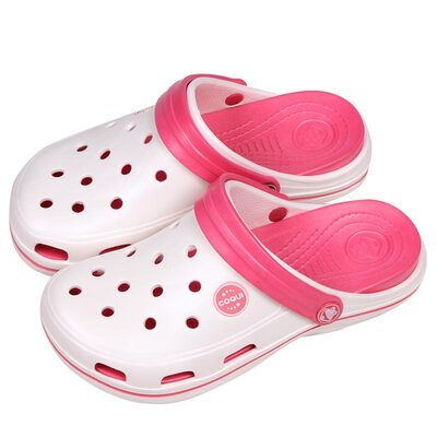 

Cool fun Coqui couple hole shoes garden shoes beach shoes home sandals&slippers pearl white 39 yards CQ1202