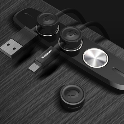 

Dijialun car line controller charging cable cable clamp data cable finishing storage line magnetic cable organizer cable clamp creative car supplies black