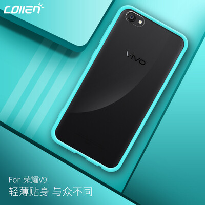 

Collen Huawei Glory V9 Mobile Shell Cover Glory V9 Drop All Мягкий и жесткий прозрачный кристалл Цвет Синий