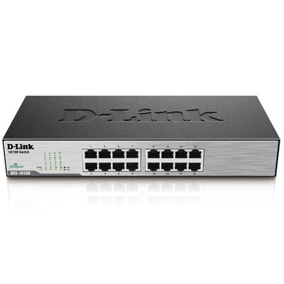 

D-Link dlink DES-1016D Fast switchboard 16-port office home desktop