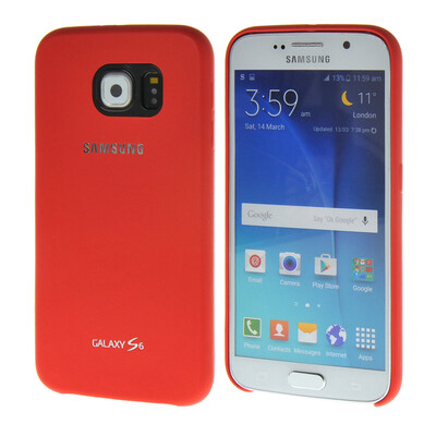 

MOONCASE Жесткий Прорезиненные резиновое покрытие Разрабатывают чехол для Samsung Galaxy S6 красный