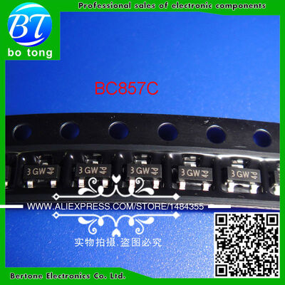 

Free shipping 50pcs BC857C SOT-23 Original PNP transistor SOT23 BC857 Transistor Diodes SMD PNP general purpose transistors