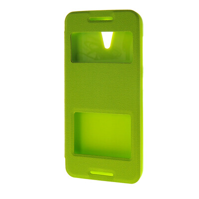 

MOONCASE Two window Leather Wallet Flip Pouch чехол для HTC Desire 620 Green
