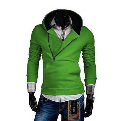 

Zogaa New Men's Hoodie Matching Color Slim Active