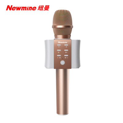 

Newman MC10 Мобильный телефон Микрофон Караоке Беспроводной Bluetooth-микрофон Ручной KTV Якорь Звуковая карта Емкость выделенного набора K Песня Бао Розовое золото