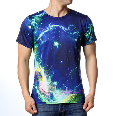 

Mens Fashion Casual Printing Tops Short Sleeved O-Neck Pullover Slim Fit T-Shirts