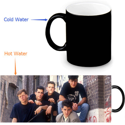 

New Kids On The Block 350ml12oz Heat Reveal Mug Color Change Coffee Cup Sensitive Morphing Mugs Magic Mug Milk Tea Cups