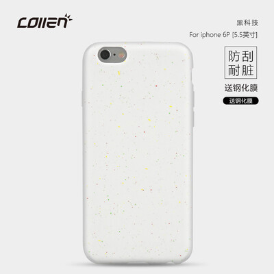 

Collen iPhone6 ​​Plus / 6sPlus Мобильная оболочка Apple 6S / 6Plus Обложка All-inclusive Скраб Скраб Смазка Обложка Диффузная Белая