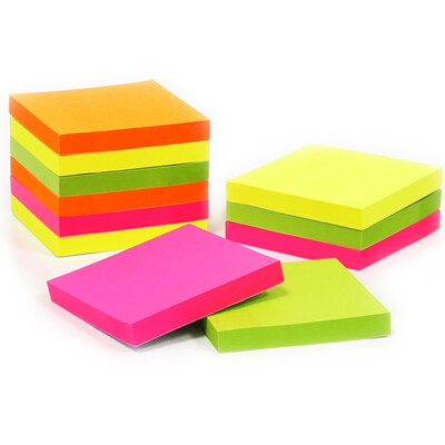

DELI 9085 Fluorescent Sticky Note 7676mm 12 pack